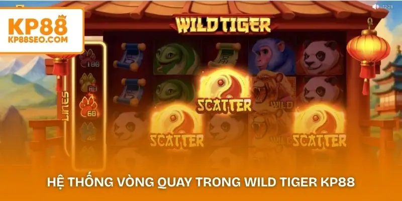 Hệ thống vòng quay và các biểu tượng trong Wild Tiger KP88