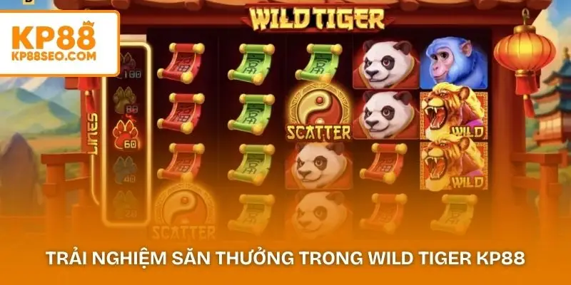 Trải nghiệm săn thưởng hấp dẫn trong Wild Tiger KP88